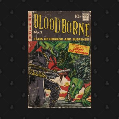 Bloodborne Comic Cover Fan Art Throw Pillow Official Haikyuu Merch
