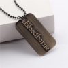 Vintage Bloodborne Hunter with Weapon Engraved Pendant Necklace for Men PS4 Military Necklace Dog Tag Fans 2 - Bloodborne Store