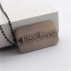 Vintage Bloodborne Hunter with Weapon Engraved Pendant Necklace for Men PS4 Military Necklace Dog Tag Fans 3 - Bloodborne Store