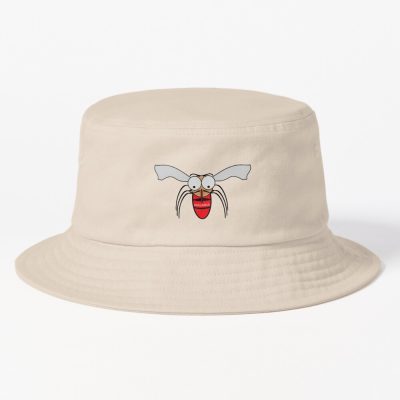 Cartoon -   Mosquito With The Word Malaria On Its Blood Filled Abdomen. Bucket Hat Official Bloodborne Merch