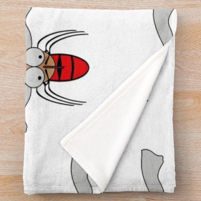 Mosquito With A Blood Filled Abdomen. Throw Blanket Official Bloodborne Merch