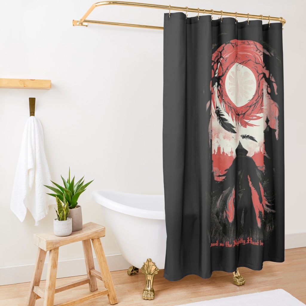 Bloodborne Shower Curtain Official Bloodborne Merch